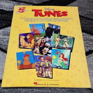DISNEY TUNES FIVE-FINGER PIANO SONGBOOK BY HAL LEONARD 1998